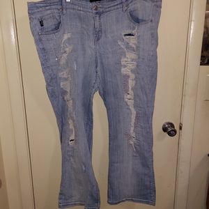 Torrid size 24 relaxed bootcut mermaid jeans